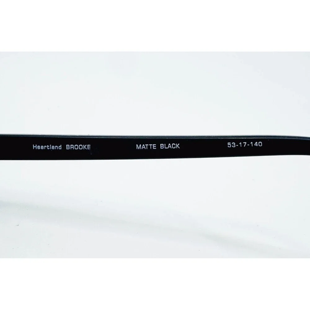 Heartland Brooke Eyeglass Frames Women Matte Black Cat Eye 53-17-140